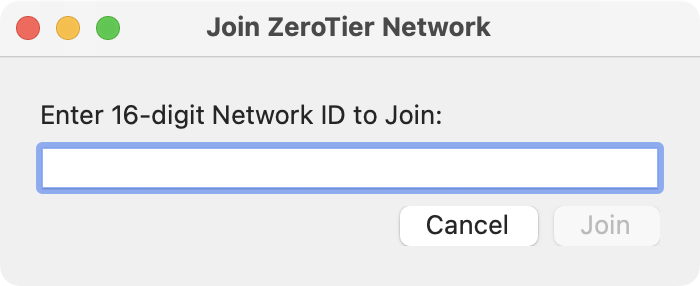 Join the network